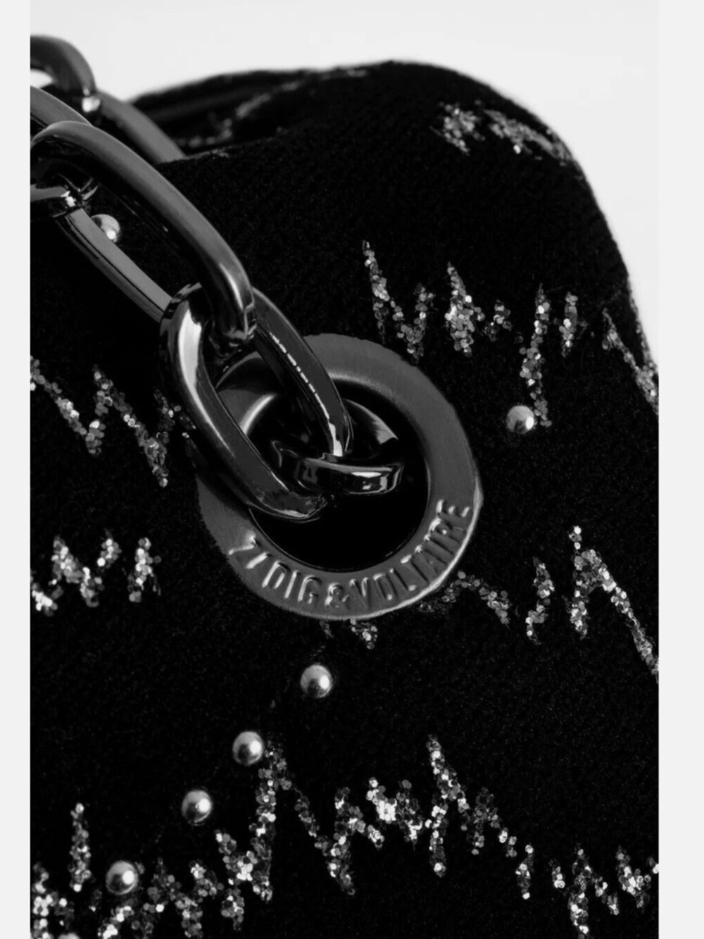 ZADIG AND VOLTAIRE Ziggy Velvet Bowie Bag - Picture 3 of 8